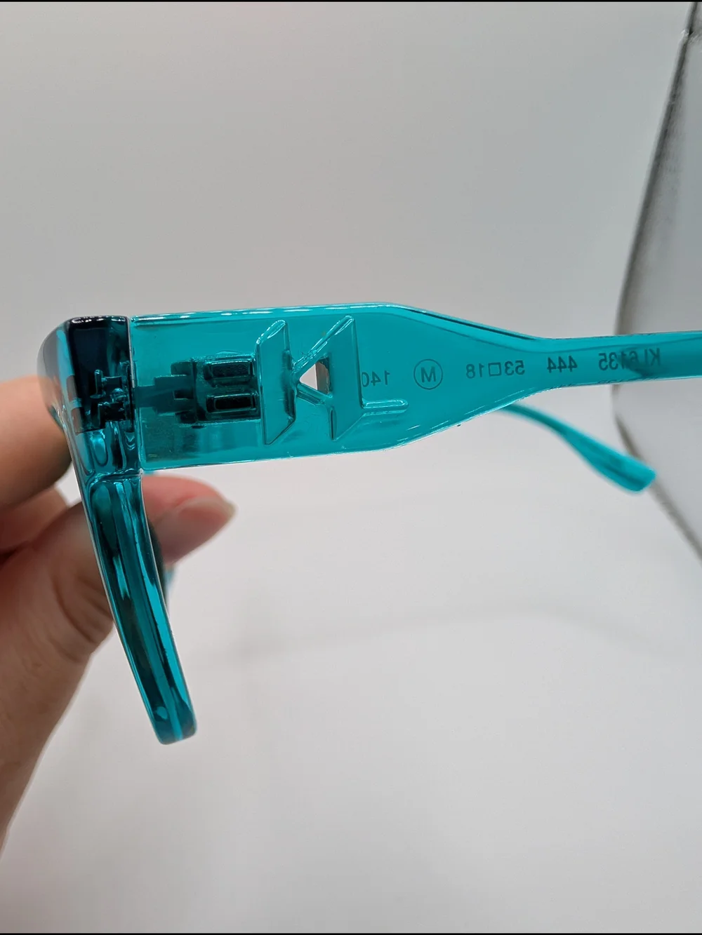 ​Karl Lagerfeld KL6135 Aqua Turquoise Cat Eye Eyeglass Frames NWT 53-18-140